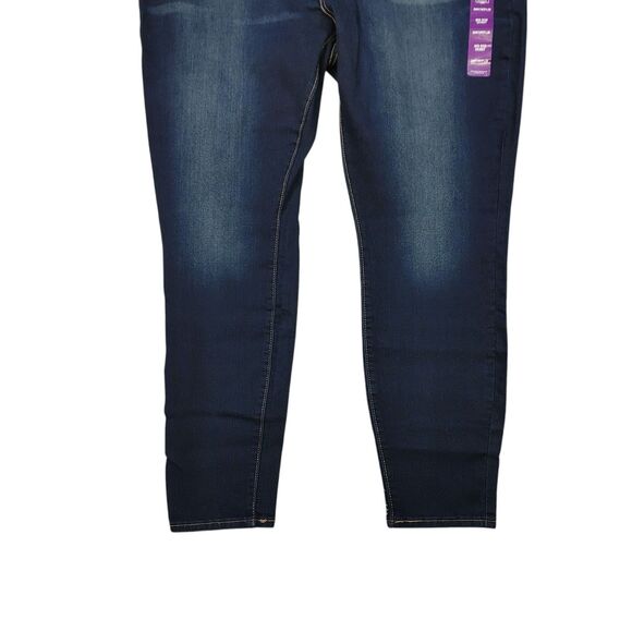 Levi's Signature Gold Mid-Rise Skinny Stretch Jeans Dark Blue 24M W37 x L30 NWT - Picture 6 of 15